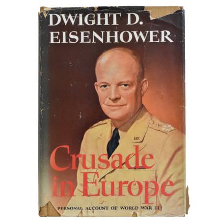 Photo 1950 DWIGHT D. EISENHOWER Crusade in Europe World War WWII BOOK $20