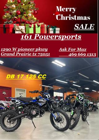 Photo Tao Db17  Dirt Bikes On The Best Deals Of The Year Color Options - $1,099 (Different Models And Sizes Finance OPEN)