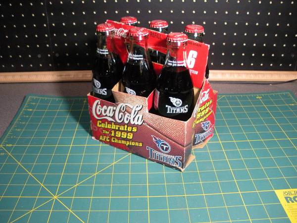 1999 Tennessee Titans Coca Cola 6 pack bottles unopened! $20 ...