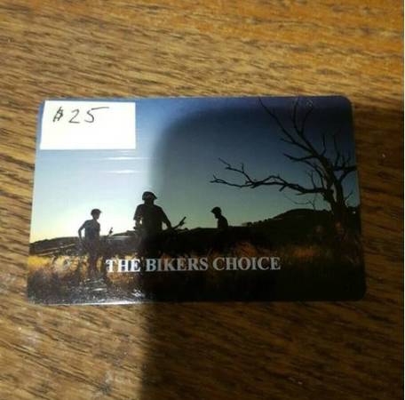 Photo $25 Gift Card to The Bikers Choice store Hendersonville  Mt Juliet $10