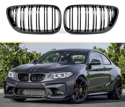 Photo ATPOEN F22 BMW Grille, ABS Front Replacement Kidney Grill for 2 Series F22 F23 F $15
