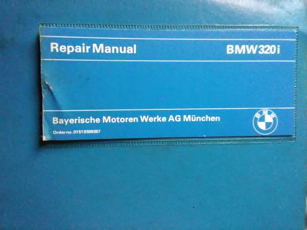 Photo BMW 320i Workshop Repair Manual $75