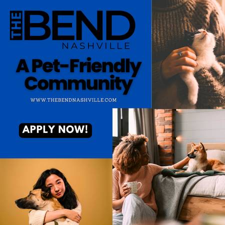 Photo Bring Your Furry Friends To The Bend Nashville Were Pet Friendly $1,487
