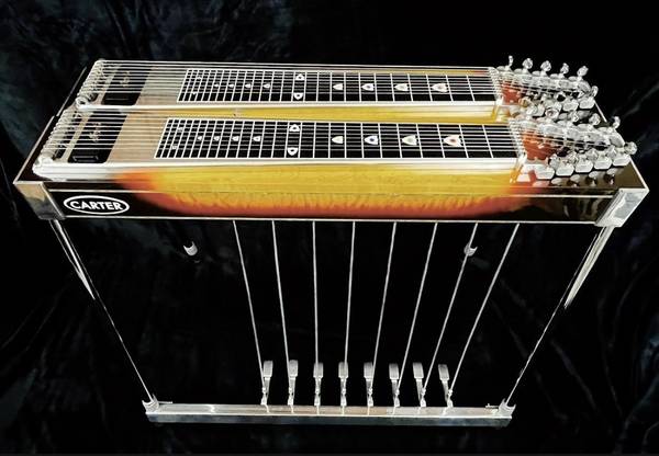 Photo Carter D10 sunburst pedal steel guitar $4,250