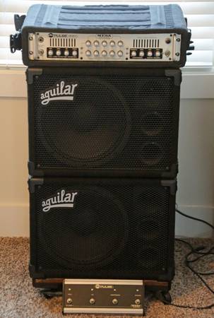 Photo Mesa Boogie M-Pulse Bass Amplifier Aquilar GS112 Bass Cabinets $900