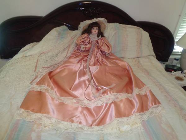 Photo Porcelain Doll wLong Dress $50