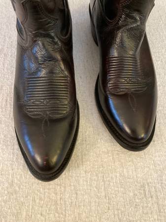 Photo Size 12 Tony Lama Black Cherry Western Boots $150