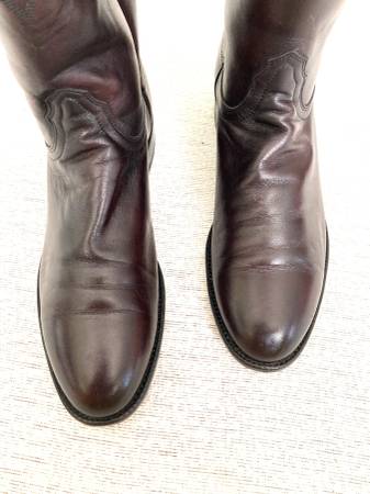 Photo Sizr 9.5 Lucchese Black Cherry Western Boots $180