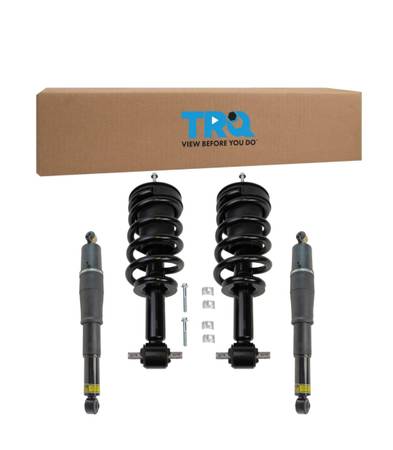 TRQ Front Rear Complete Loaded Strut Shock Kit Set 4pc for Tahoe Yukon $550