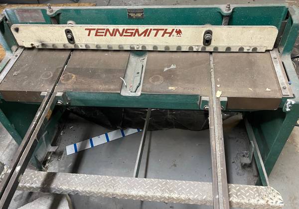 Tennsmith 52 inch Foot Shear, 16 gauge $4,200