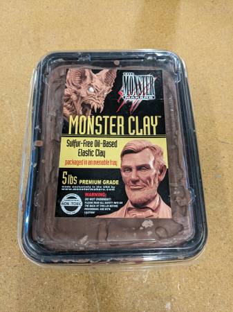 Photo Unleash Your Creativity with Monster Clay Brown (Soft) - 5lb Container $15
