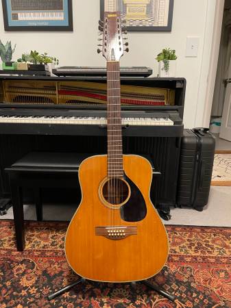 Photo Vintage 1970s Yamaha FG-230 12-Strings Acoustic Guitar (Nippon Gakki) $400