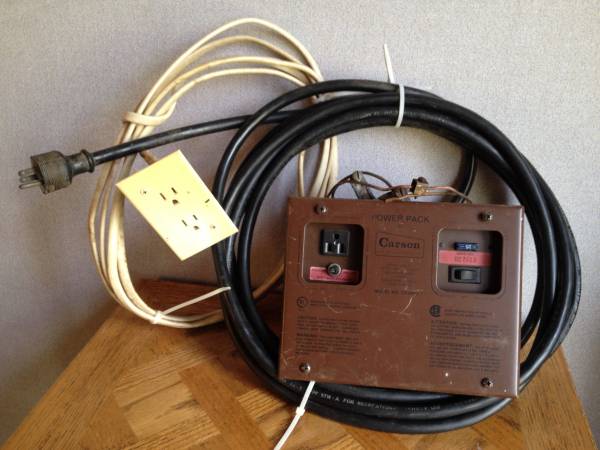Photo RV Breaker Box with Power Cord Approximately 21 Black Power Cord $126