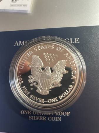 Photo 2008 American Eagle 1 oz Silver Proof Dollar $125