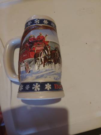 Photo Budweiser 1995 Holiday Mug $50