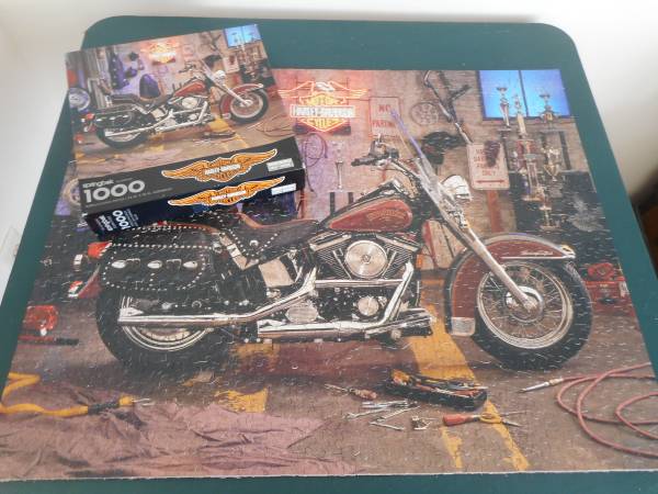 Photo Harley Davidson Motorcycle-Heritage Softail Jigsaw Puzzle $3