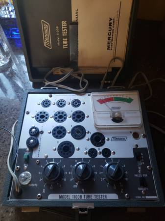 Photo Vintage mercury radio tube tester $40