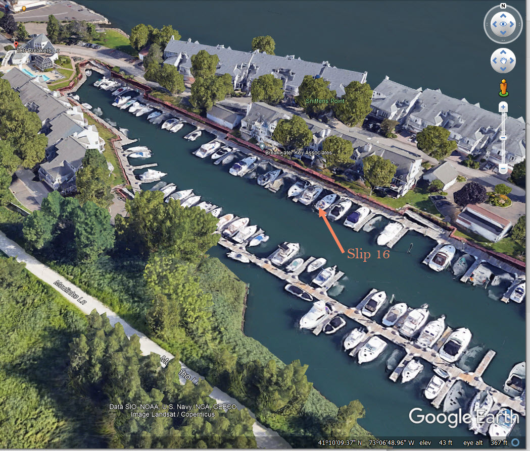 40 foot Boat slip breakwater key, dock, slip, fishing (Stratford