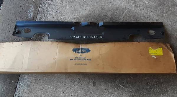 Photo 1969 Mustang COUPE Rear Valance OEM (black) C9ZZ-65-40544-B New Old St $395