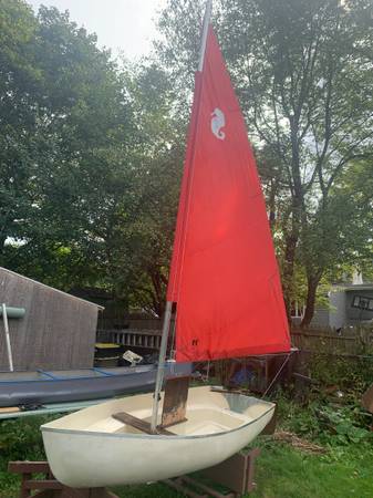 9.5 ft. seahorse sail boat $350
