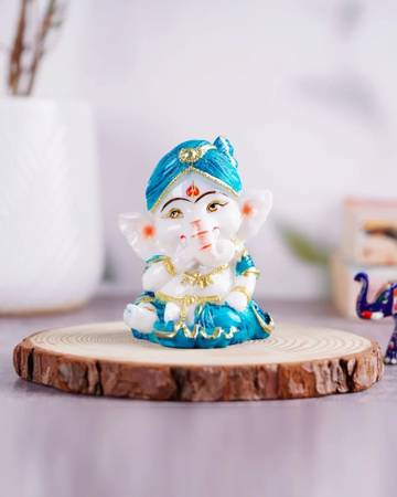 Photo Best Price Blue Ganesha Idol For Home and Office Decor $15