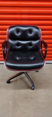 Photo Knoll Charles Pollock Custom Leather Executive Office Chair- Xellent Cond. 2 $1,100