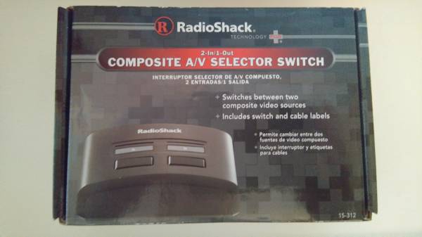 Photo New Radio Shack Composite AV Selector Switch $3