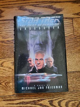 Photo Star Trek The Next Generation Crossover Hardcover Book $3