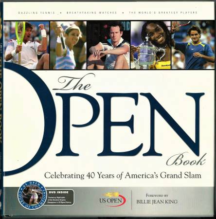 Photo The US Open - 40 Years of Grand-Slam Tennis (Book wDVD) $4