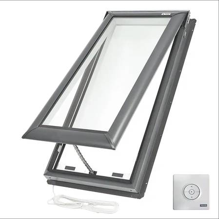 Photo Velux Fresh Air Electric Venting Deck-Mount Skylight $900