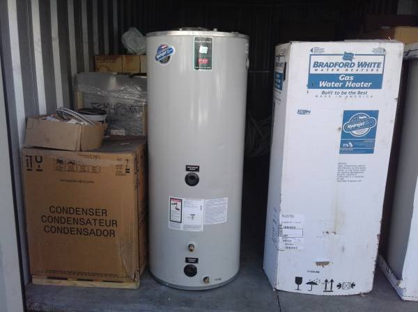 new bradford white 75 gallon gas hoy water heater 6 yr warrty new $700