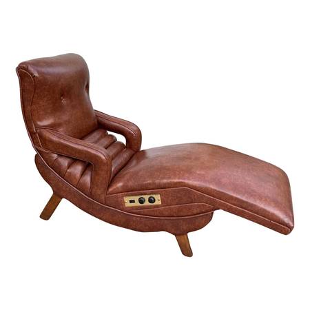 Photo 1960 Vintage Deluxe Electric Contour Lounge Chair Mid Century Modern M $550