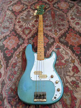 1982 Fender Precision Special Bass Lake Placid Blue $2,550