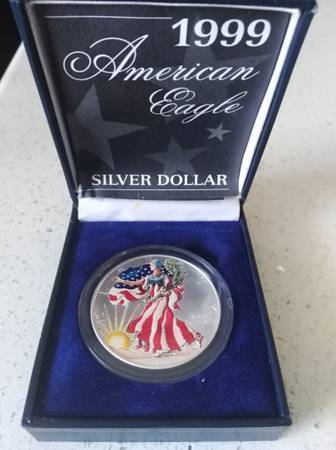 Photo 1999 American Eagle Silver Dollar $60