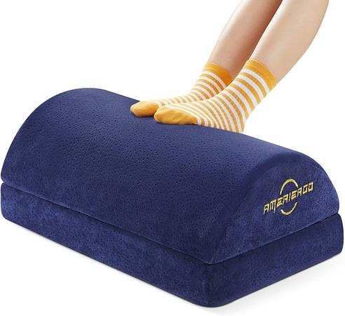 AMERIERGO Foot Rest  Ergonomic Memory Foam Foot Cushion - NEW SEALED $39