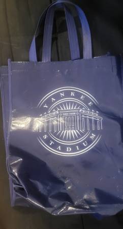 Photo Blue New York Yankees Stadium Reusable MLB Baseball Tote Shopping Bag $10
