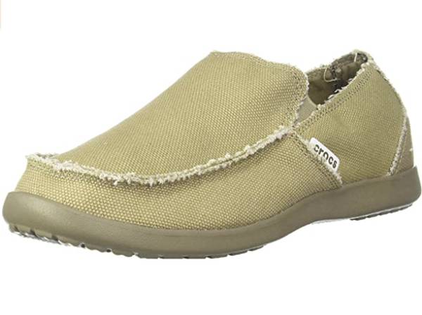 Photo Crocs Mens Santa Cruz Loafer Comfortable Mens Loafers Khaki Size 10 $39