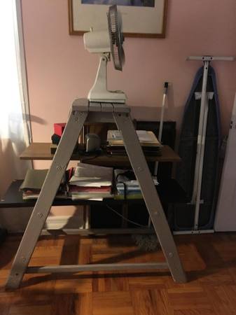 Photo DIY A-frame bookcase and free step ladder $35