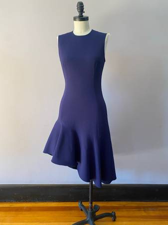Photo Elizabeth and James blue violet sleeveless high low dress size 4. NWT. $60