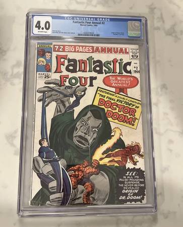Photo Fantastic Four Annual 2 CGC 4.0 - Comic Book $325
