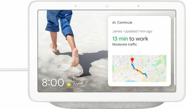 Photo Google 7 Touchscreen Nest Hub w Built-In Google Assistant Chalk NEW $79