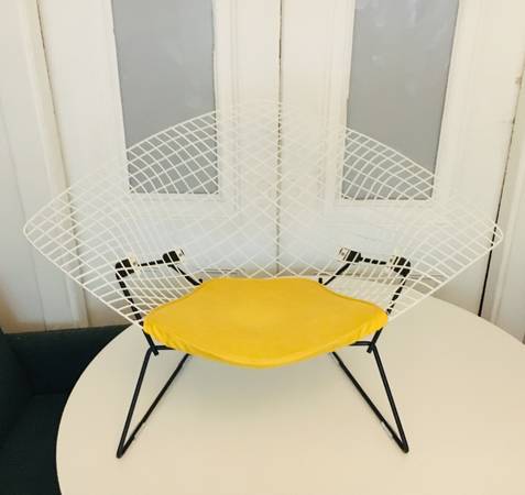 Photo Harry Bertoia Large Diamond Lounge Chair Knoll Mid Century Modern dwr $900