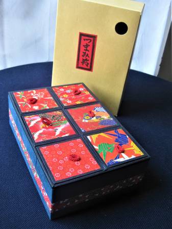 Photo Japanese Traditional WASHI Paper Box with 6 compartments, NEW, Japan $24