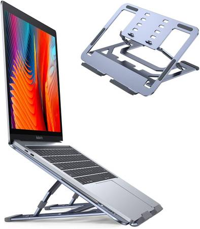 LISEN Laptop Aluminum Alloy Stand Riser Foldable Portable Adjustable $19