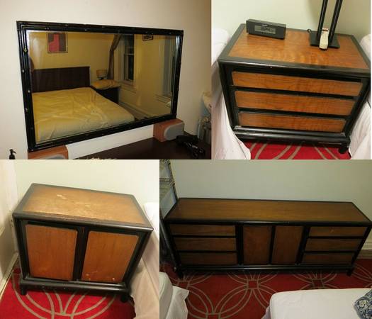 Mid Century Mount Airy Contemporary Solid Hard Wood 4-piece bedroom se $899