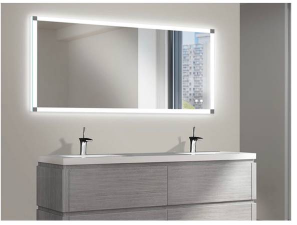 Photo NEW Madeli Tranquility Illuminated Slique Mirror 42x42- Ultra Slim Profile-$1300 $925