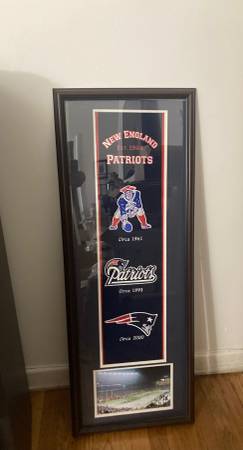 Photo New England Patriots Heritage Logo Banner Sports Fan Collectible $125