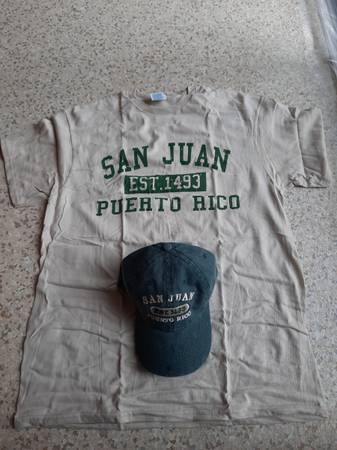 New San Juan Puerto Rico Tee Shirt  Hat $15