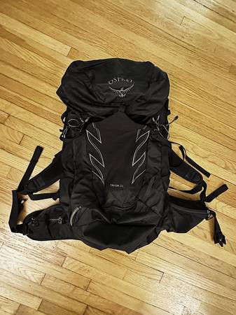 Osprey Talon 33L Mens Hiking Backpack with Hipbelt, Stealth Black, S $120