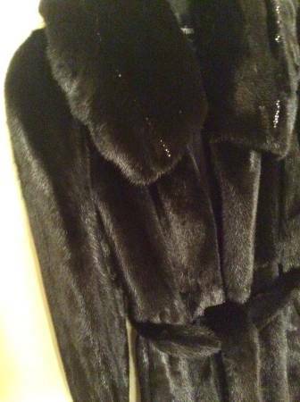 Photo Posh Mink Fur Coat Omerinos Black Embellished Swarovski Crystals New $4,250